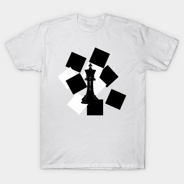 Chess king design T-Shirt by artbyluko